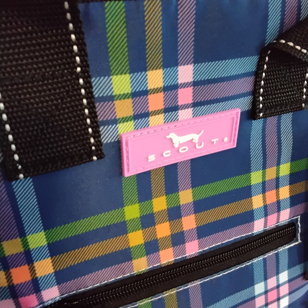 SCOUT Pleasure Chest Soft Cooler Tote - Navy Plaid - Picture 2 of 10